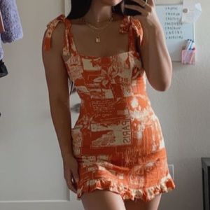 Urban Outfitters Printed Mini Dress